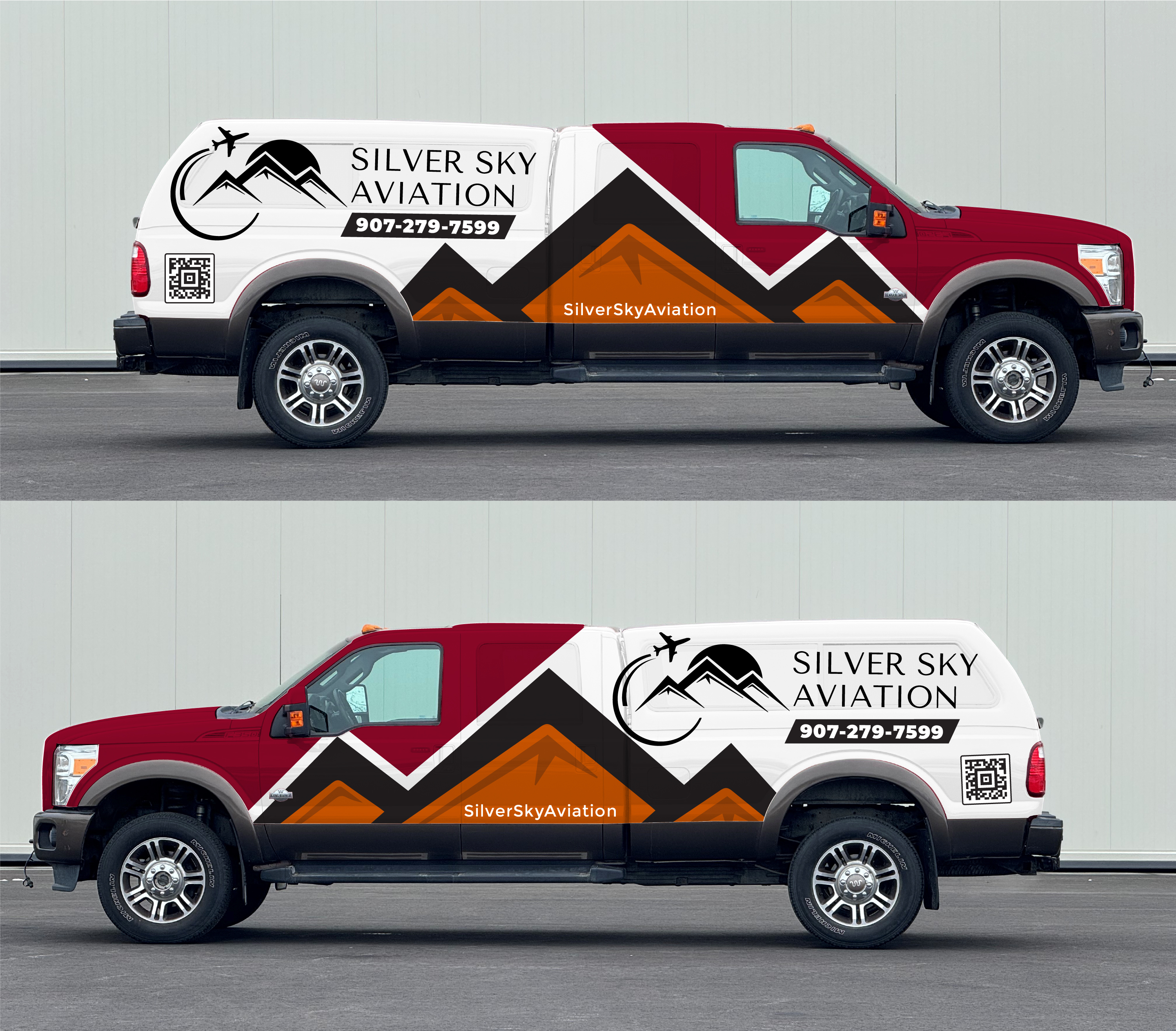 Car Wrap Design by Wrapcia for Silver Sky Aviation | Design #32529531