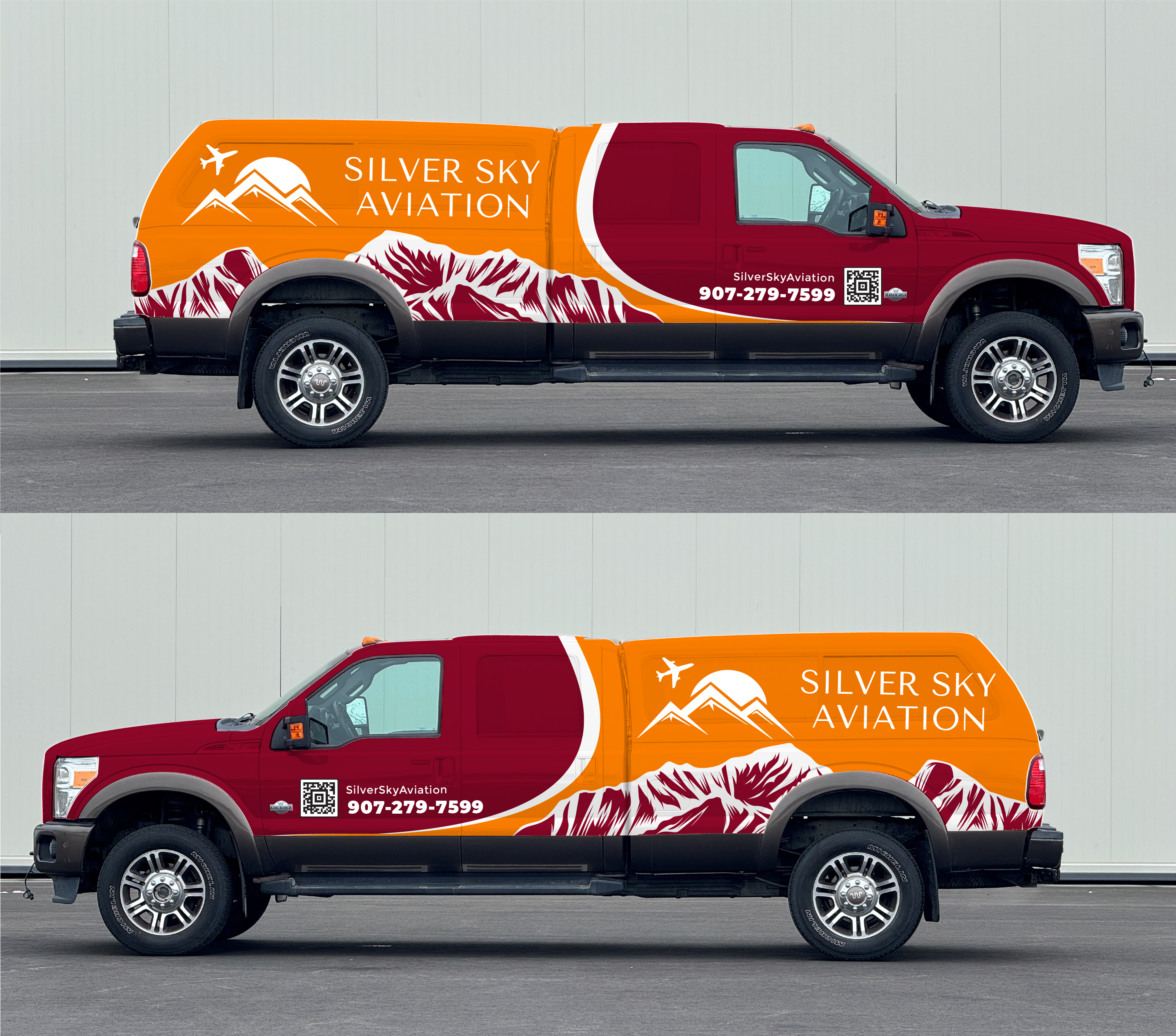 Car Wrap Design by Wrapcia for Silver Sky Aviation | Design #32529532