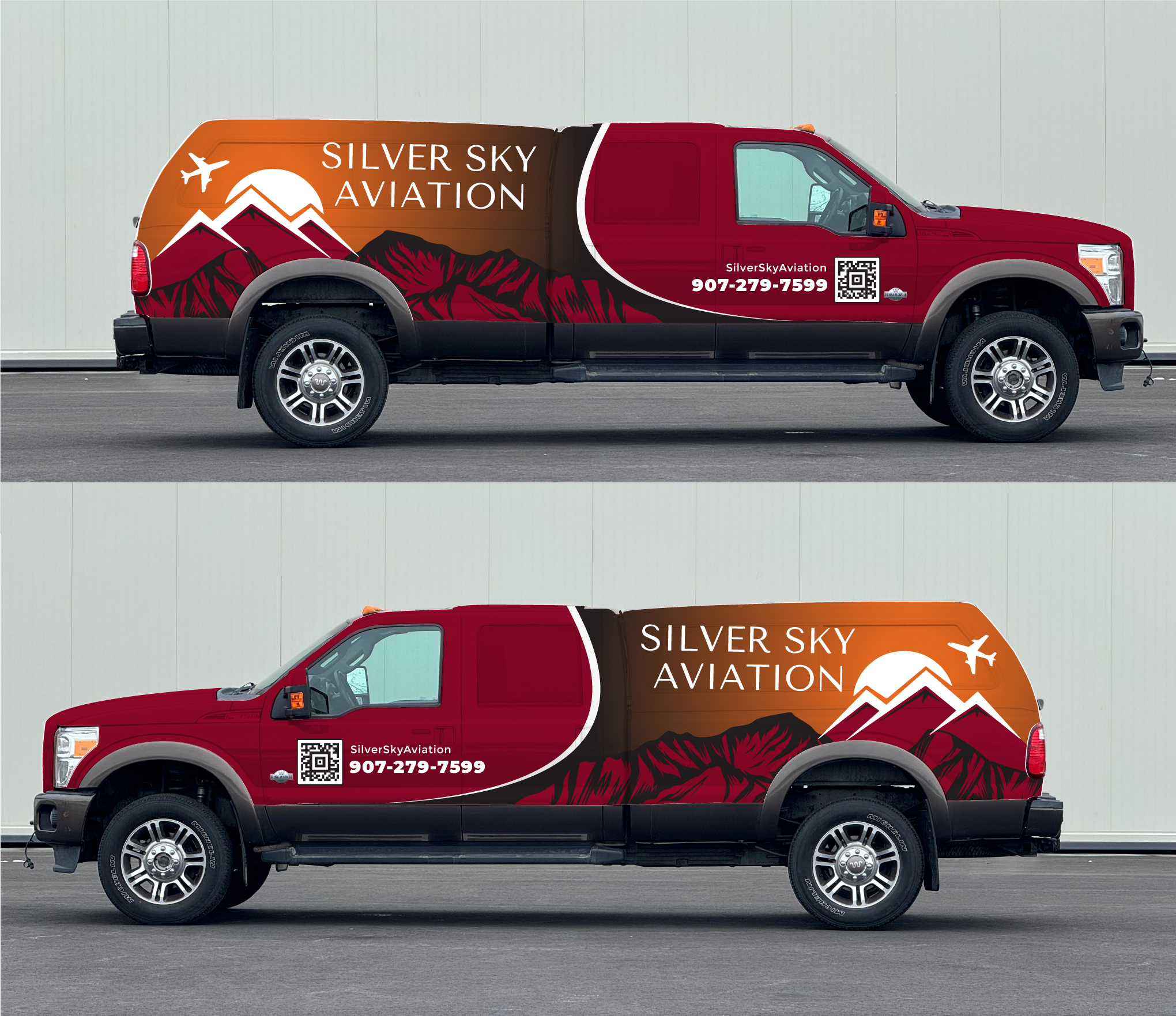 Car Wrap Design by Wrapcia for Silver Sky Aviation | Design #32529659