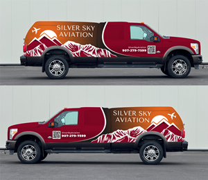 Car Wrap Design by DesignerShajeeb for Silver Sky Aviation | Design #32529660