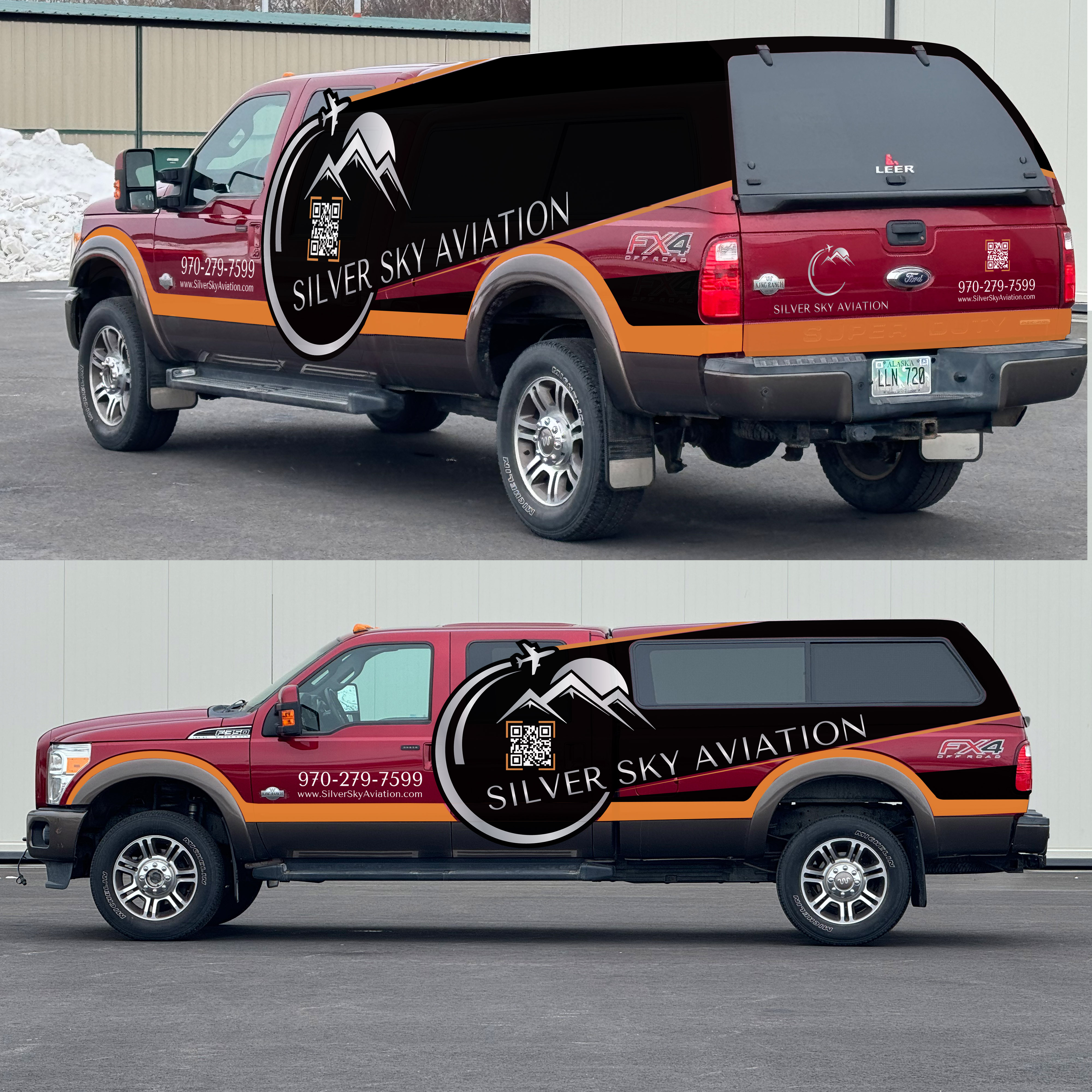 Car Wrap Design by Fine Graphics House for Silver Sky Aviation | Design #32529898