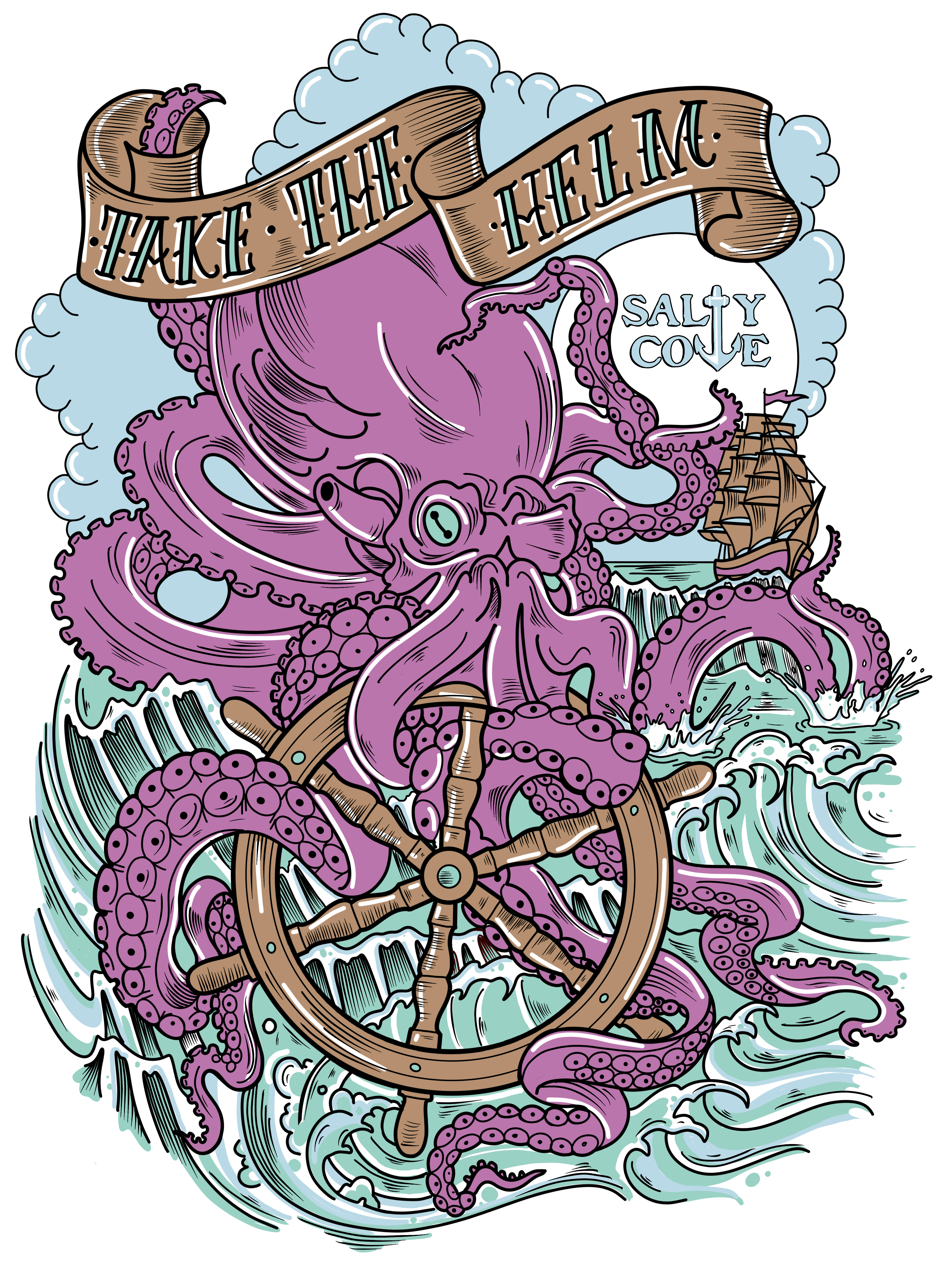 T-shirt Design by Kasey Smith for Salty Cove Customs | Design #32732011