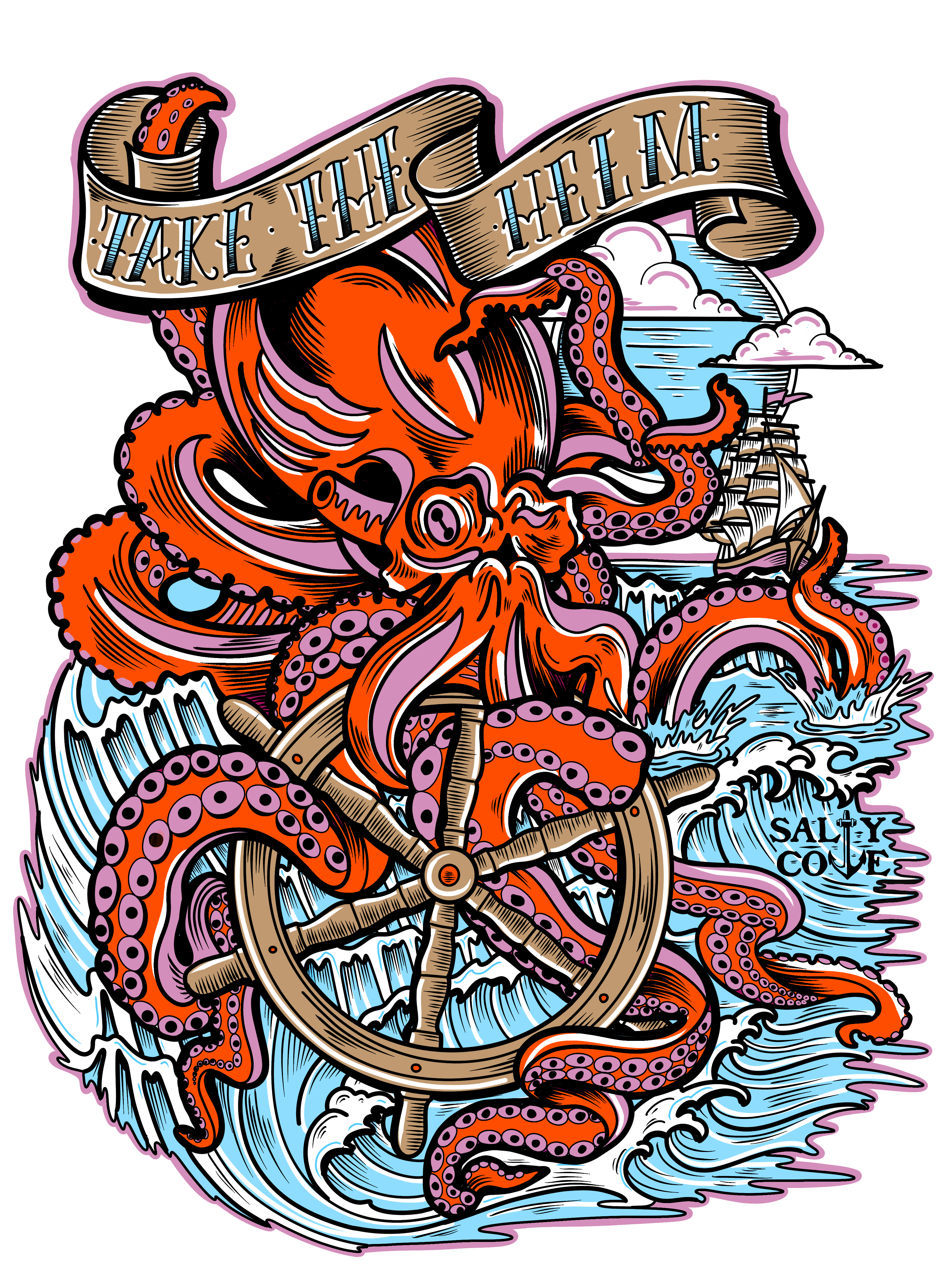 T-shirt Design by Kasey Smith for Salty Cove Customs | Design #32737815