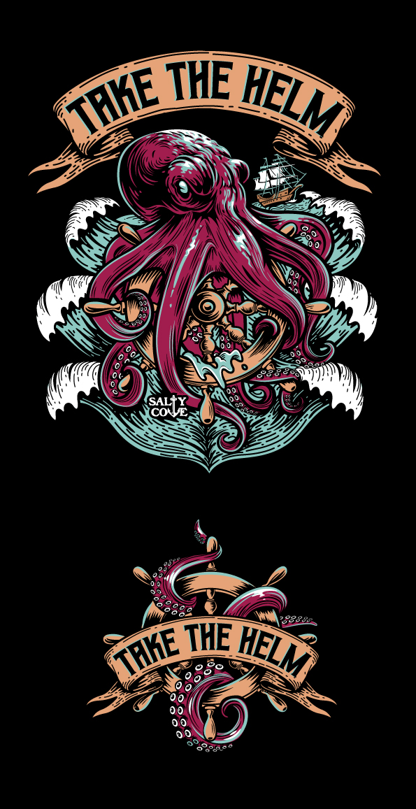 T-shirt Design by ally designs for Salty Cove Customs | Design: #32807613