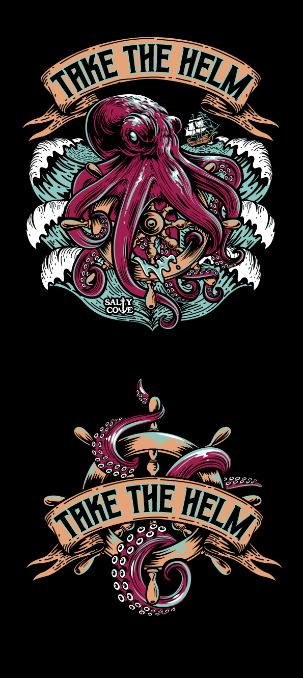 T-shirt Design by ally designs for Salty Cove Customs | Design #32837420