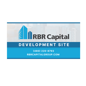 Banner for construction site to identify developer