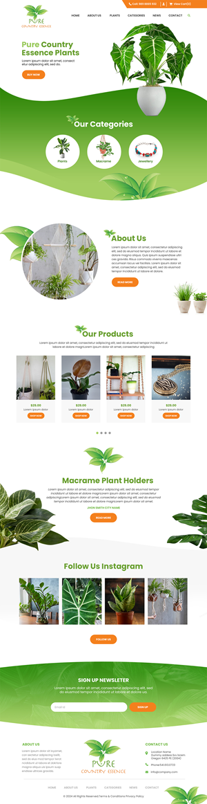 Web Design par MAHABA pour Pure Country Essence | Design : #32497551