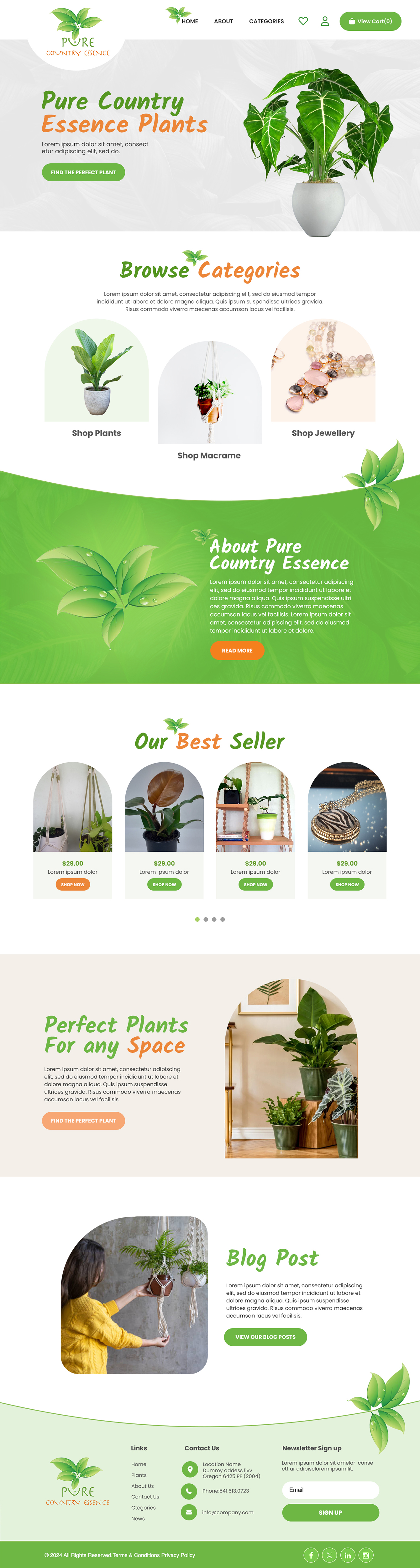 Web Design by MAHABA for Pure Country Essence | Design #32498106