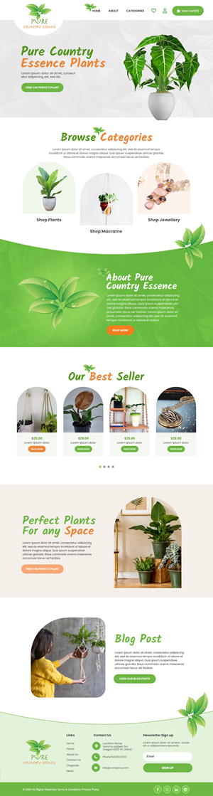 Web Design par MAHABA pour Pure Country Essence | Design : #32498106