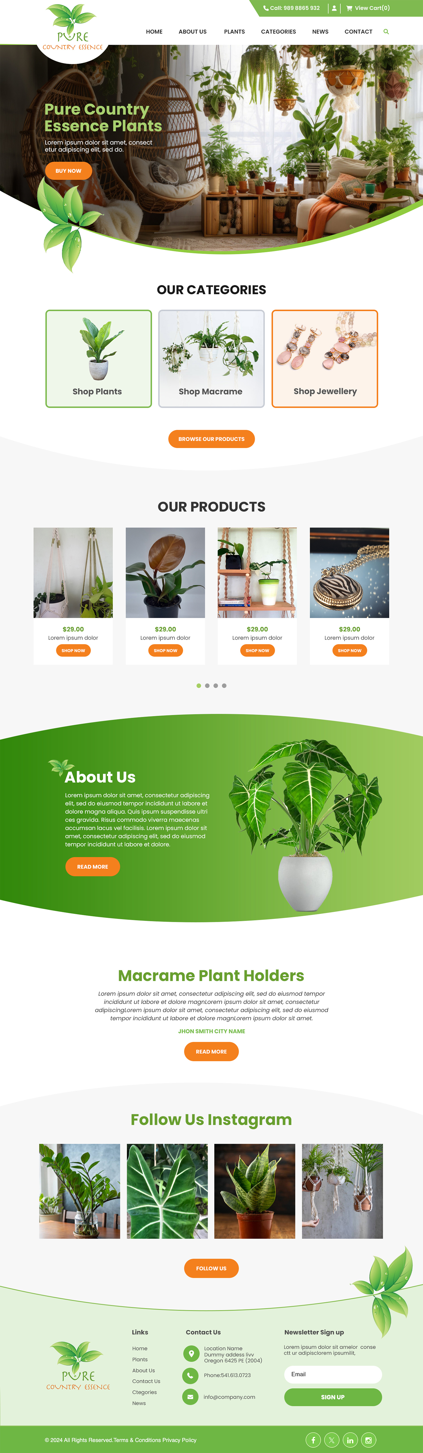Web Design by MAHABA for Pure Country Essence | Design #32499013