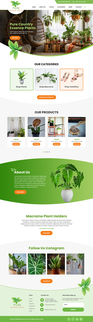 Web Design par MAHABA pour Pure Country Essence | Design : #32499013