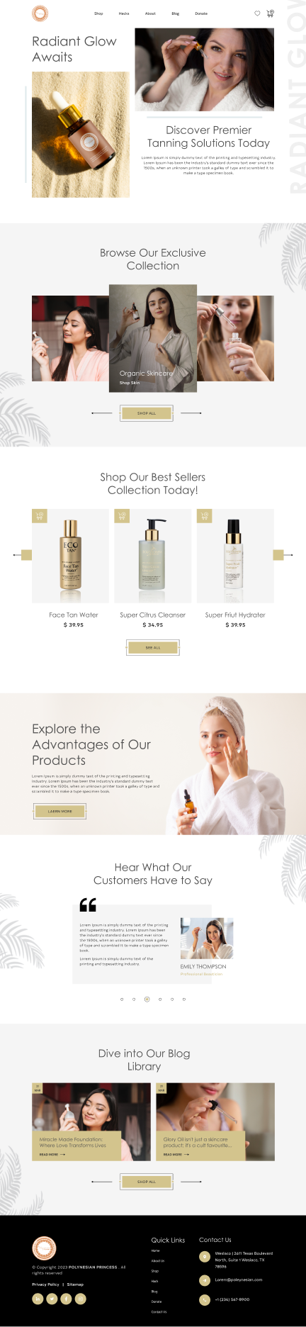 Web Design by Hafsa Fatymah for Pure Country Essence | Design #32498056