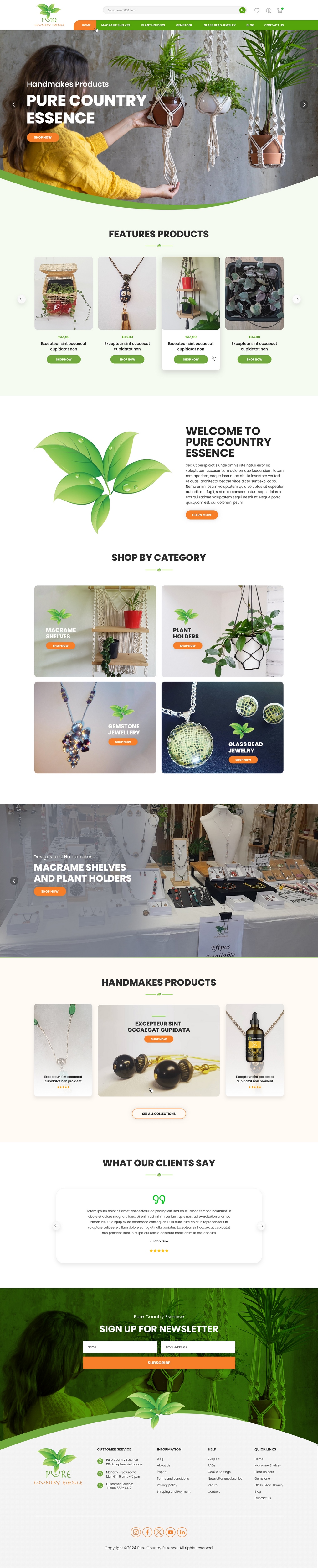 Web Design by pb for Pure Country Essence | Design #32500035