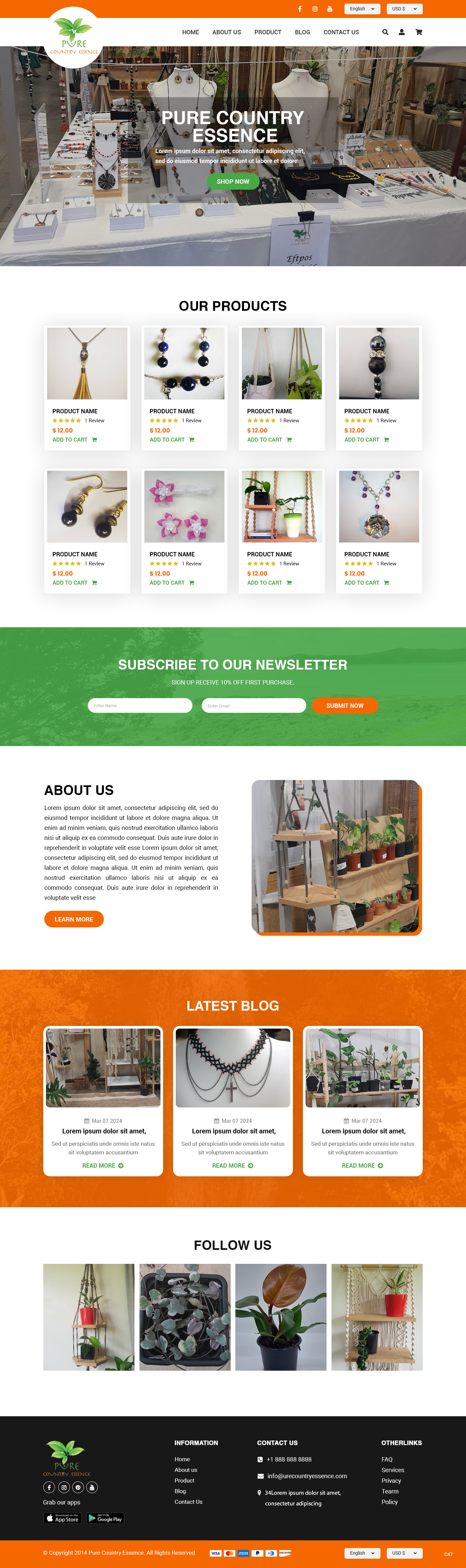 Web Design by pb for Pure Country Essence | Design #32500036