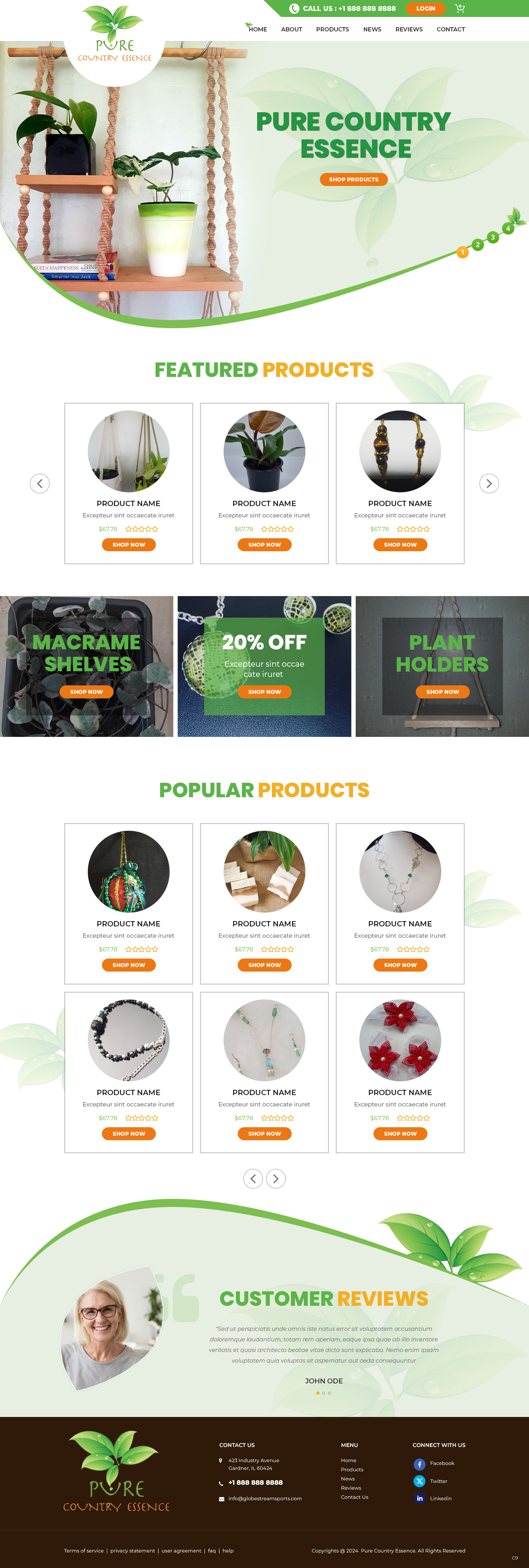 Web Design by pb for Pure Country Essence | Design #32500037