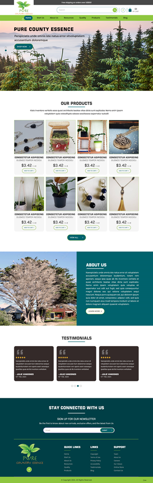 Web Design par pb pour Pure Country Essence | Design : #32500038