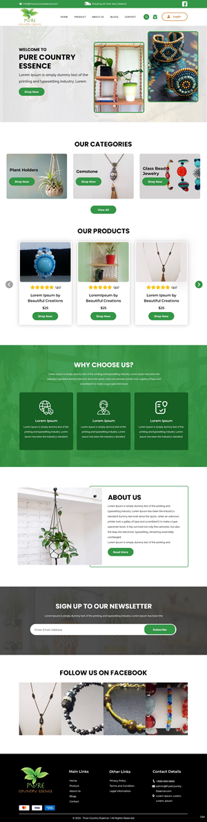 Web Design par pb pour Pure Country Essence | Design : #32500048