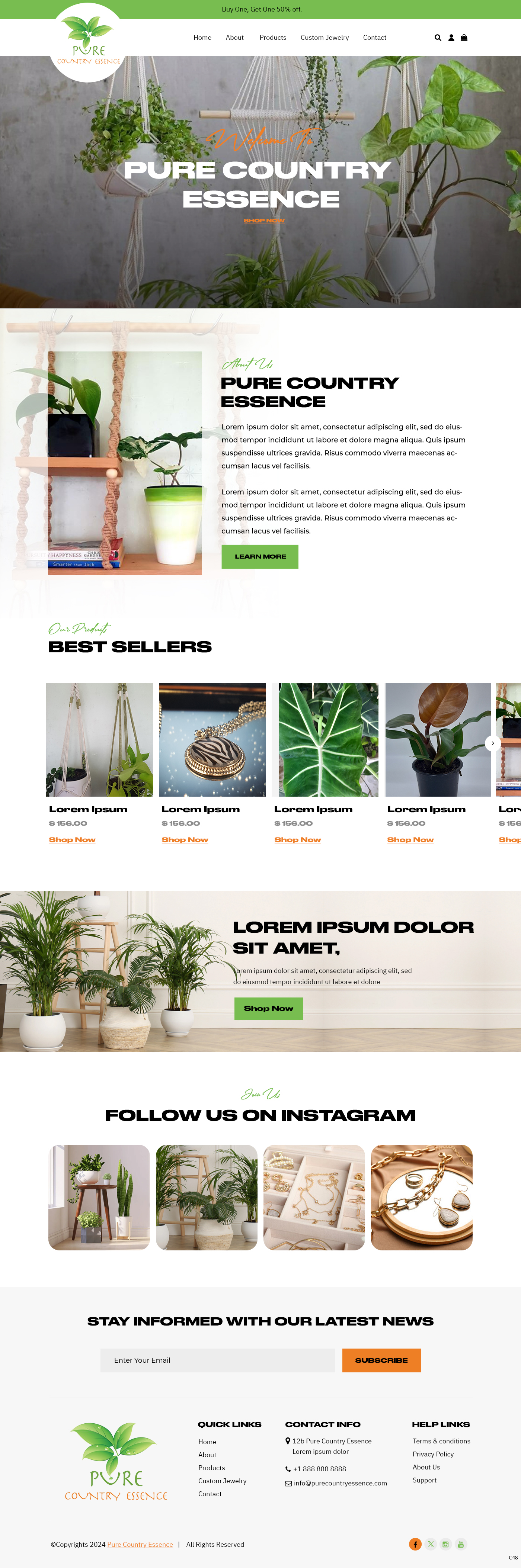 Web Design by pb for Pure Country Essence | Design #32500049