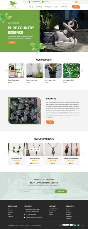 Web Design par pb pour Pure Country Essence | Design : #32500050