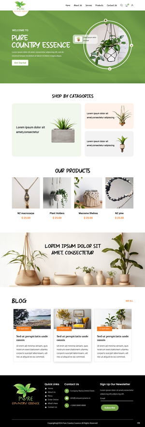 Diseño Web por pb para Pure Country Essence | Diseño: #32500051