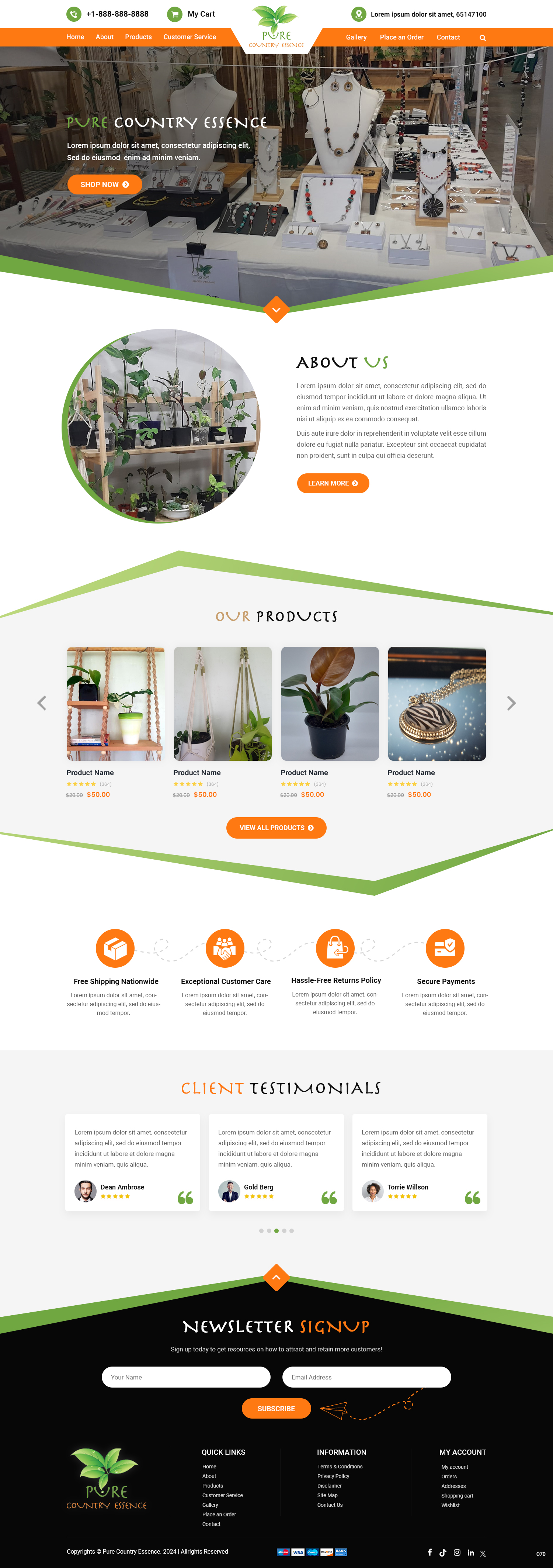 Web Design par pb pour Pure Country Essence | Design #32500066