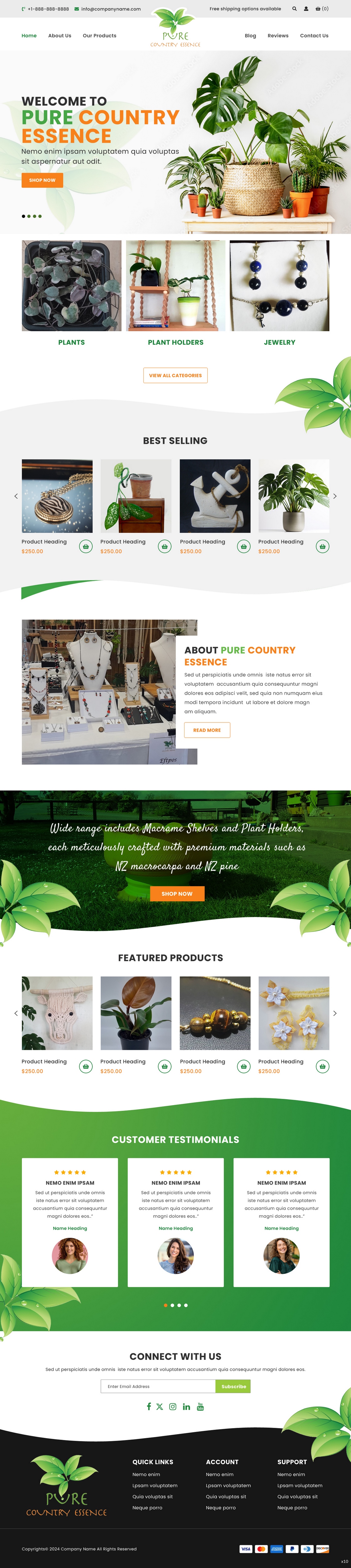 Web Design par pb pour Pure Country Essence | Design #32500067