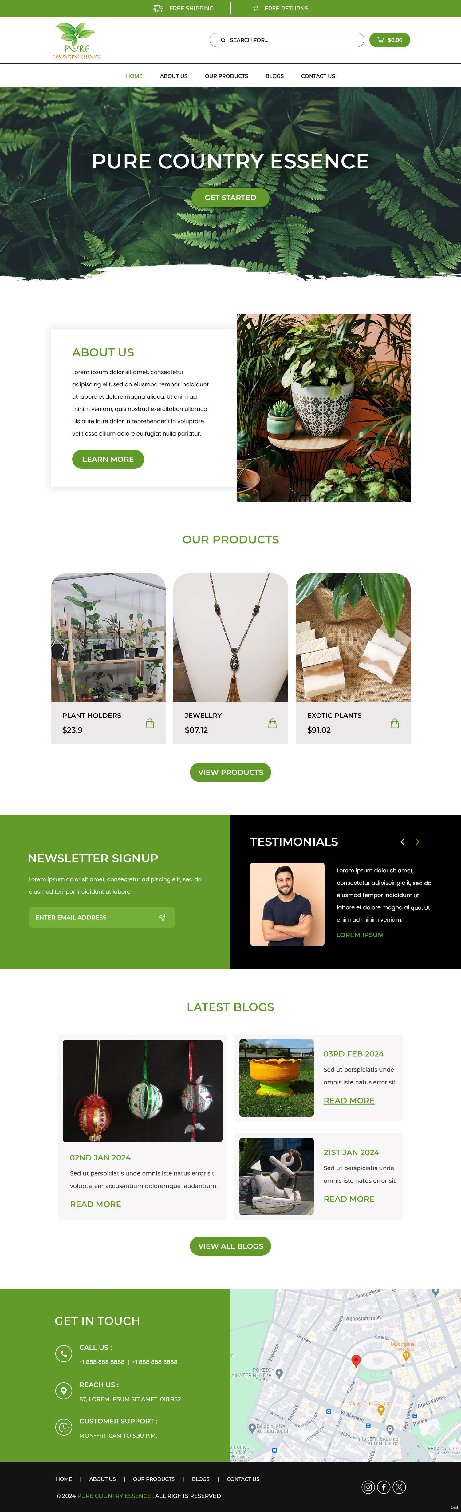 Web Design par pb pour Pure Country Essence | Design #32500068