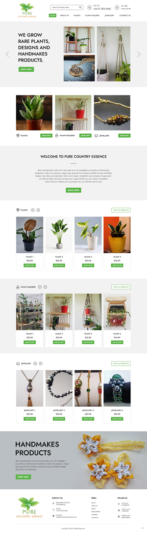 Diseño Web por pb para Pure Country Essence | Diseño: #32500070