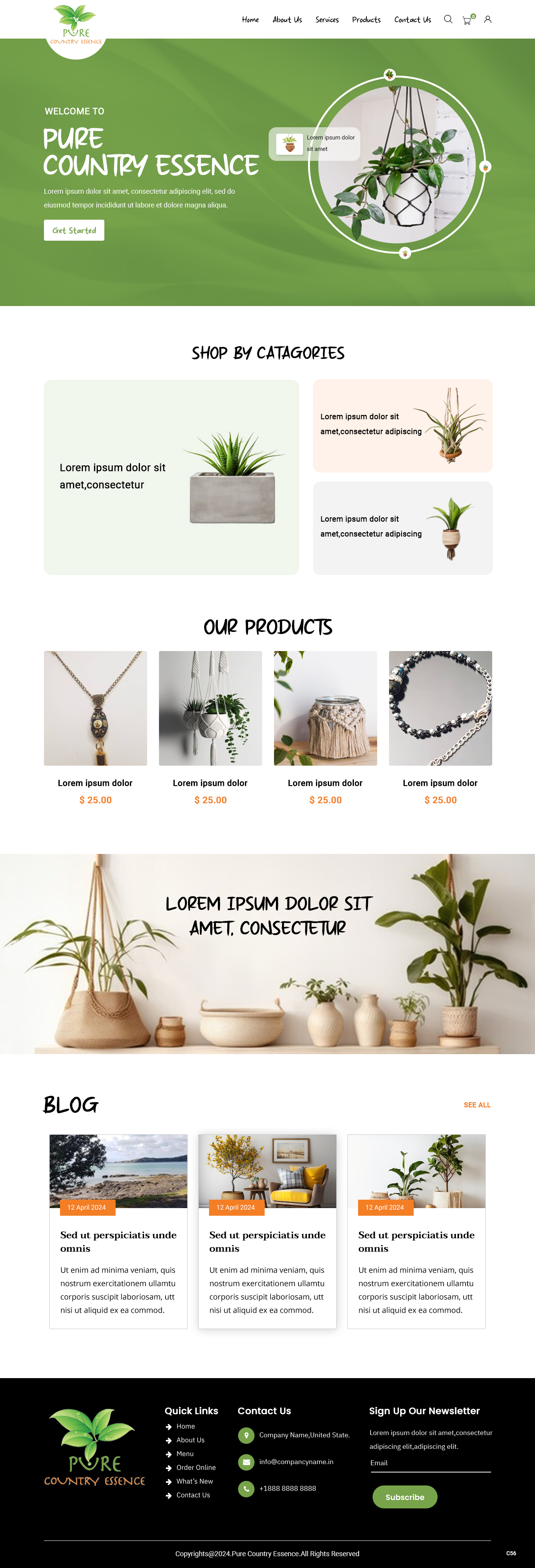 Web Design par pb pour Pure Country Essence | Design #32510058