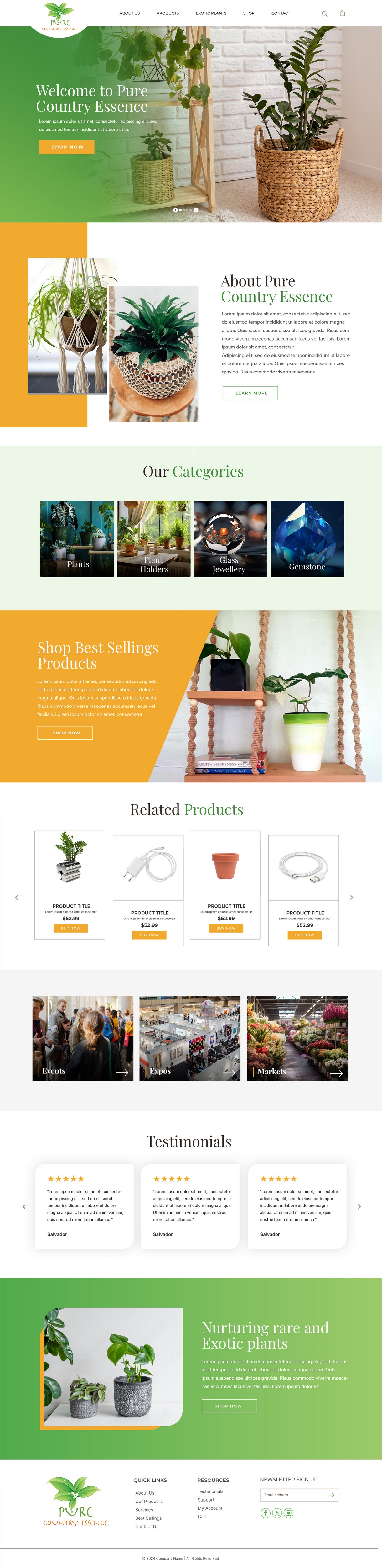 Web Design par pb pour Pure Country Essence | Design #32519842