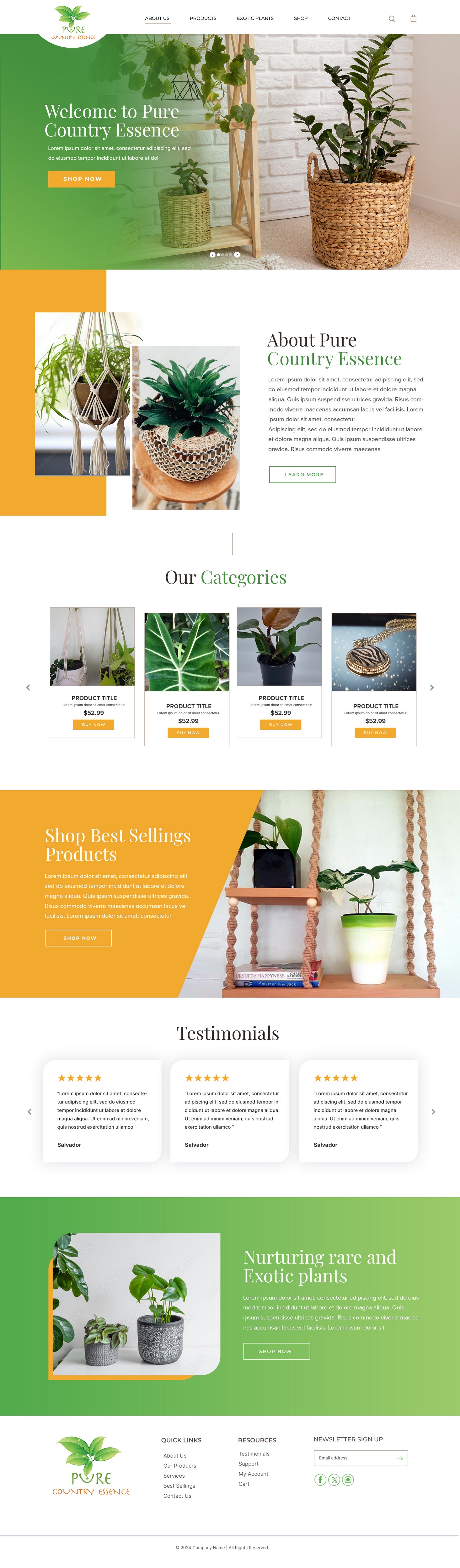 Web Design par pb pour Pure Country Essence | Design #32519843