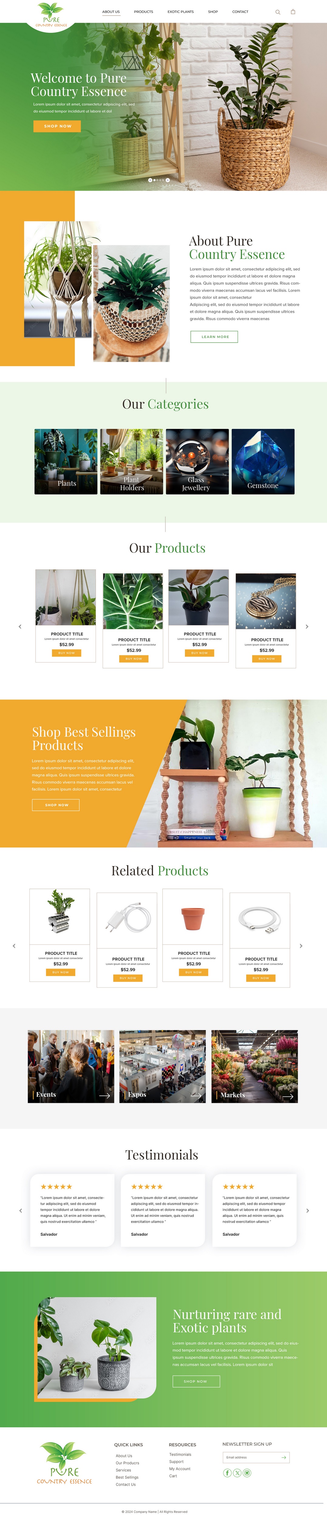 Web Design par pb pour Pure Country Essence | Design #32525210