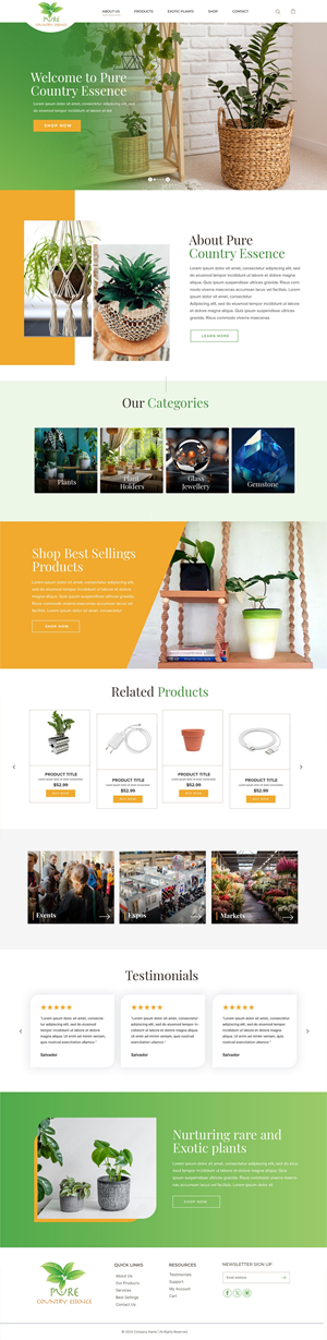 Diseño Web por pb para Pure Country Essence | Diseño: #32532231