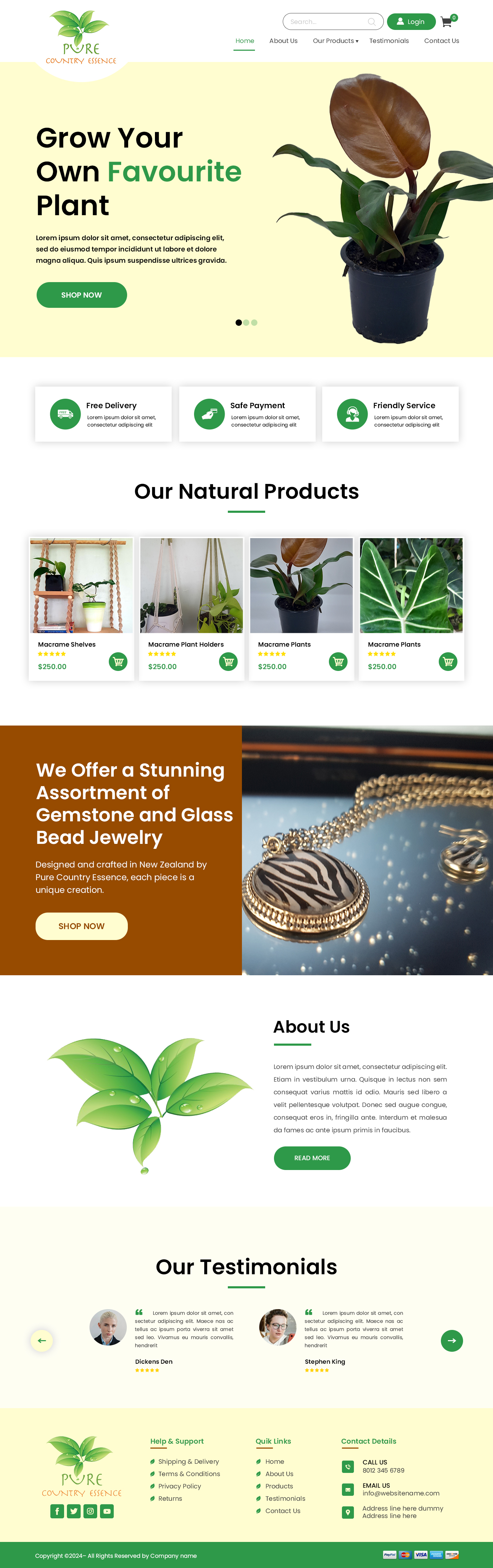 Web Design by Creations Box 2015 for Pure Country Essence | Design #32496696