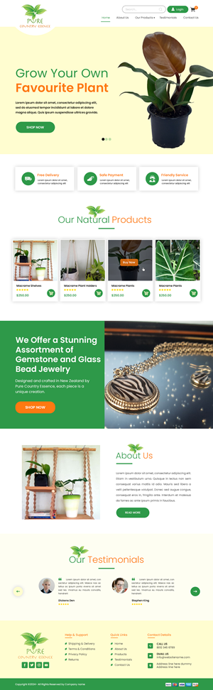 Web Design by Creations Box 2015 for Pure Country Essence | Design: #32496872