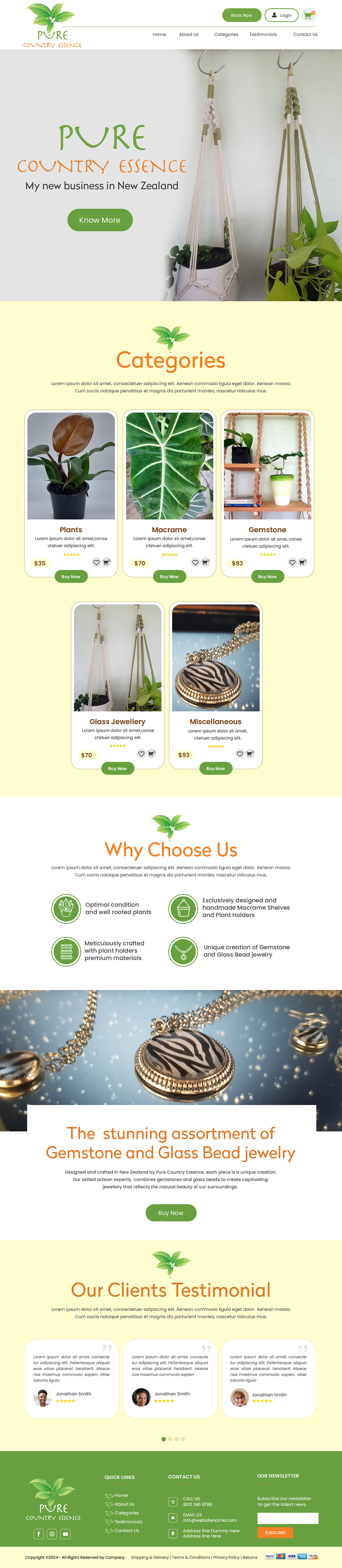 Web Design by Creations Box 2015 for Pure Country Essence | Design #32510858