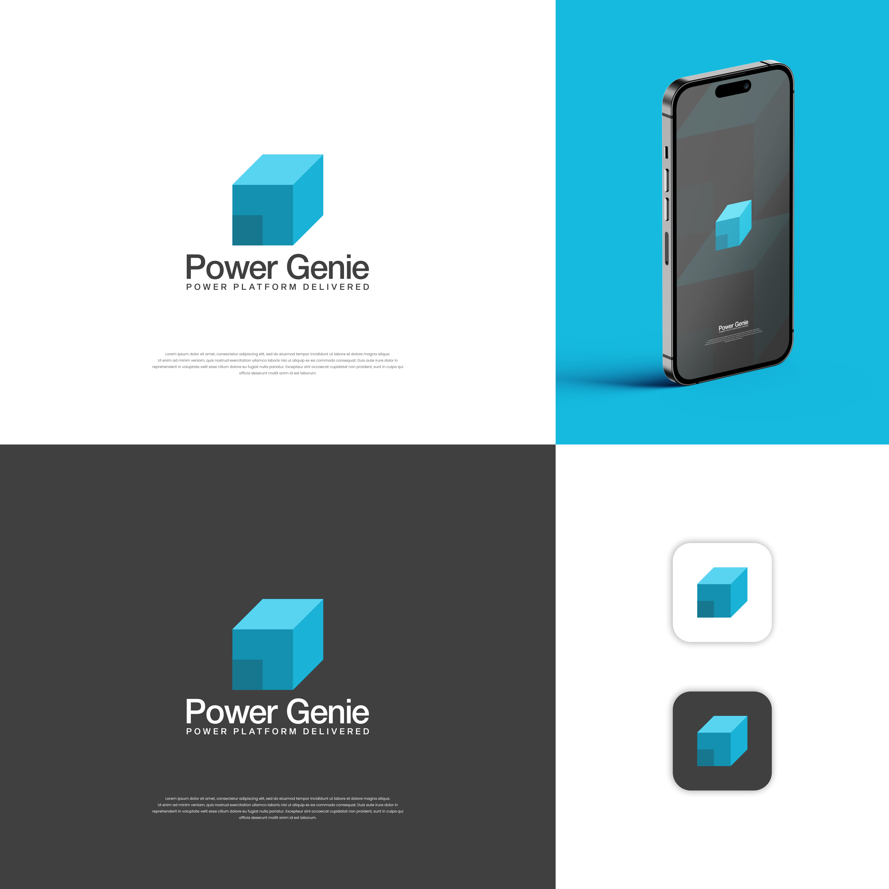 Logo Design by ge.logo for Powergenie.ai | Design #32495517