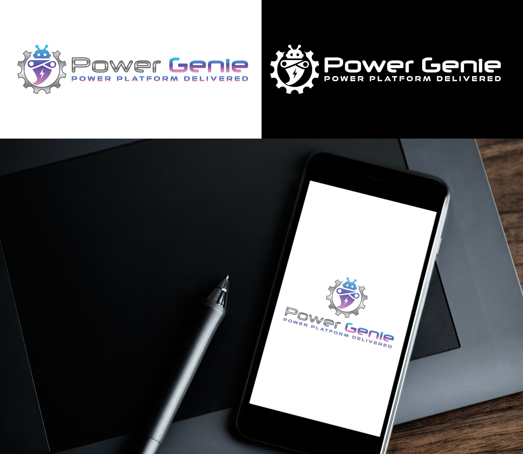 Logo Design by RA-bica for Powergenie.ai | Design #32537058
