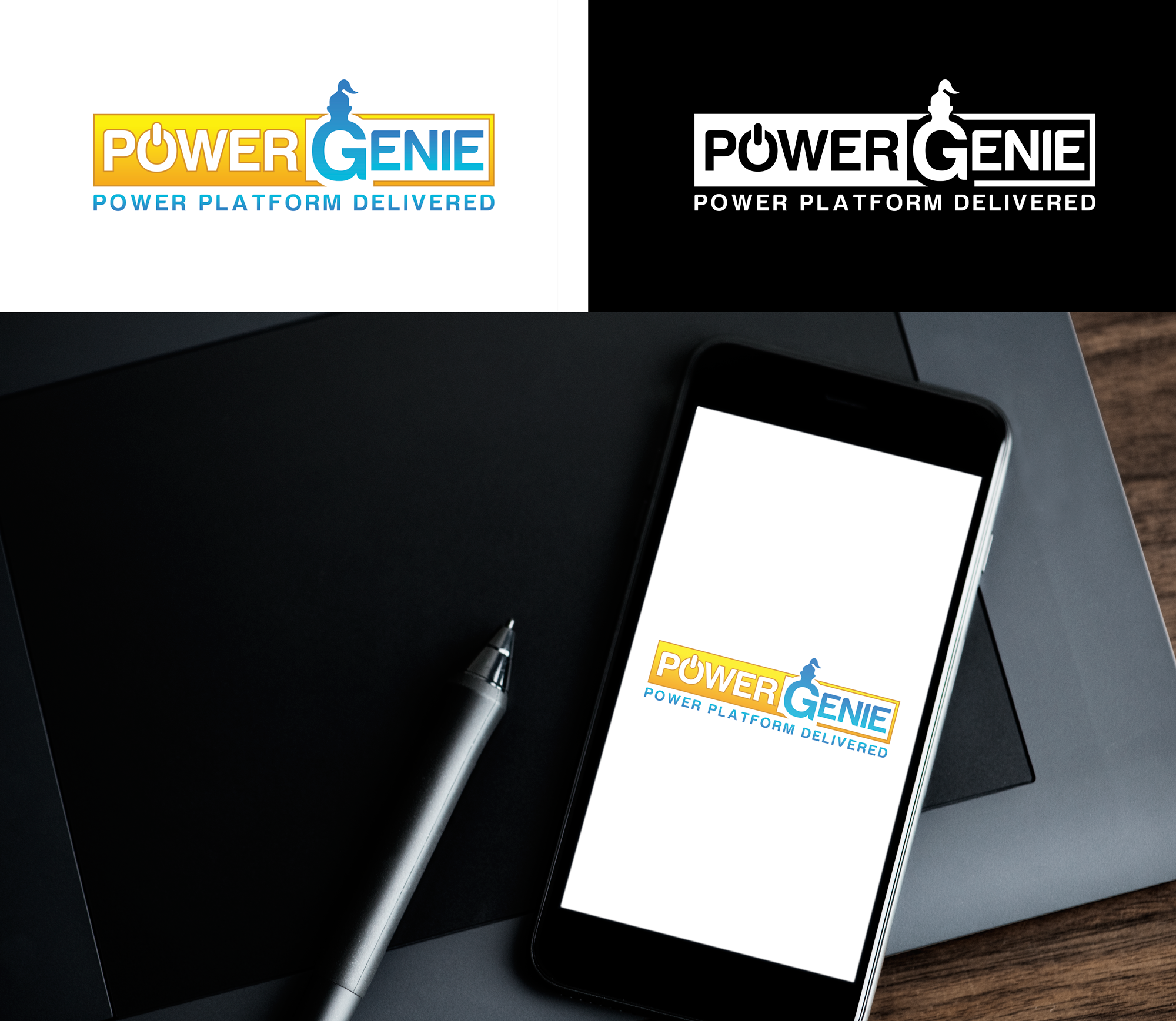 Logo Design by RA-bica for Powergenie.ai | Design #32537061