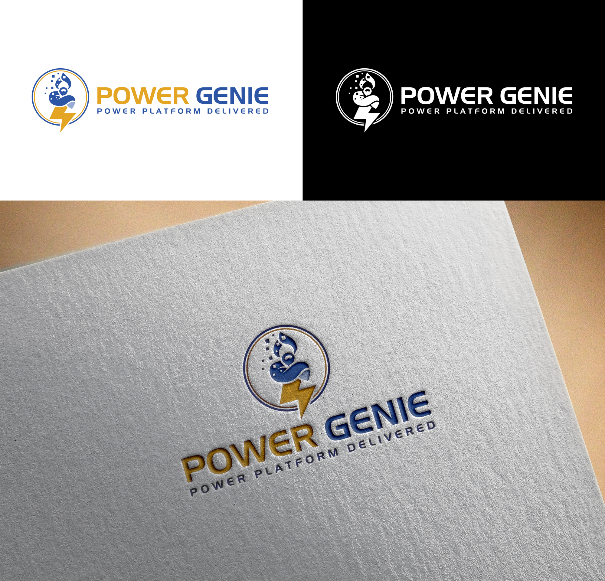 Logo Design by RA-bica for Powergenie.ai | Design #32537062