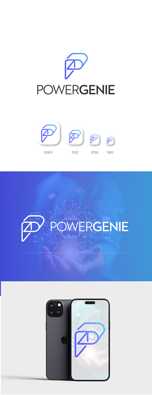 Diseño de Logo por Obi.K para Powergenie.ai | Diseño: #32497612