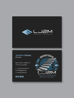 Business Card Design by Creative Moon Design for LJ2M BETON | Design: #32502131