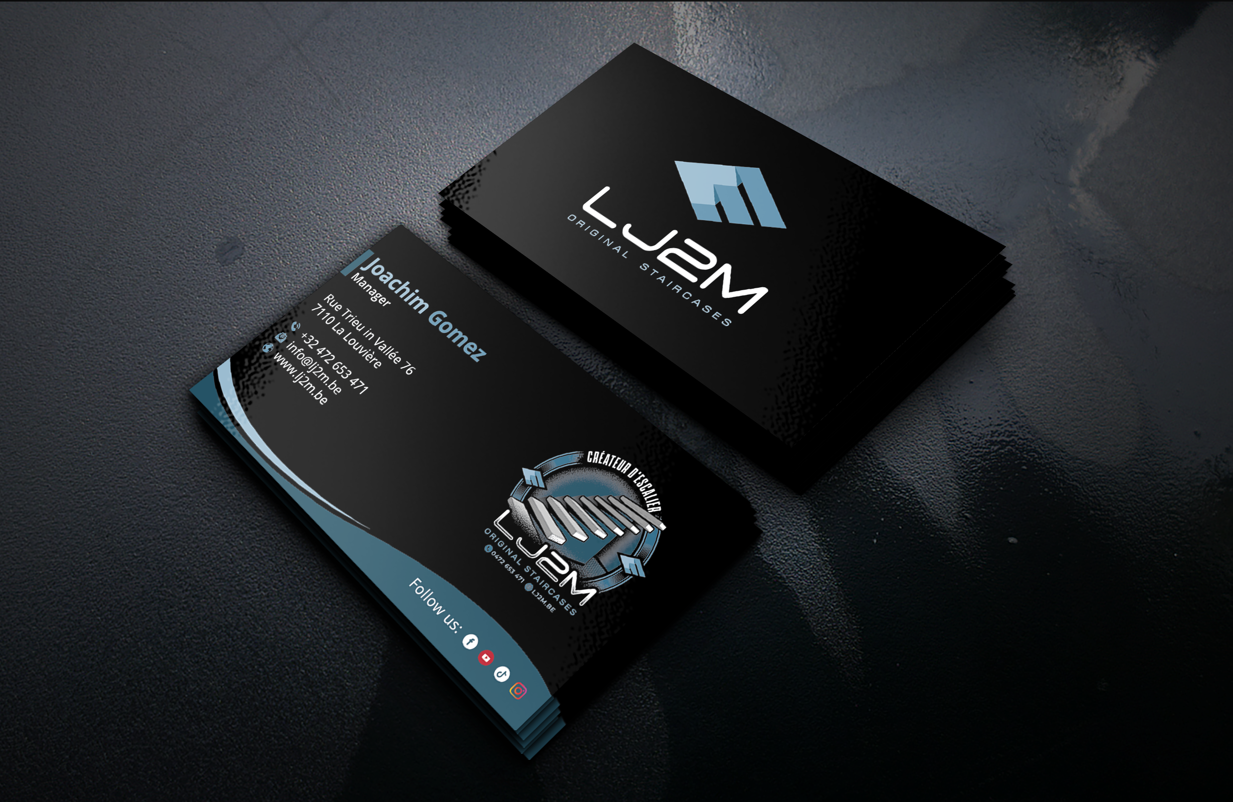 Business Card Design by DesignerShahadat for LJ2M BETON | Design #32499591