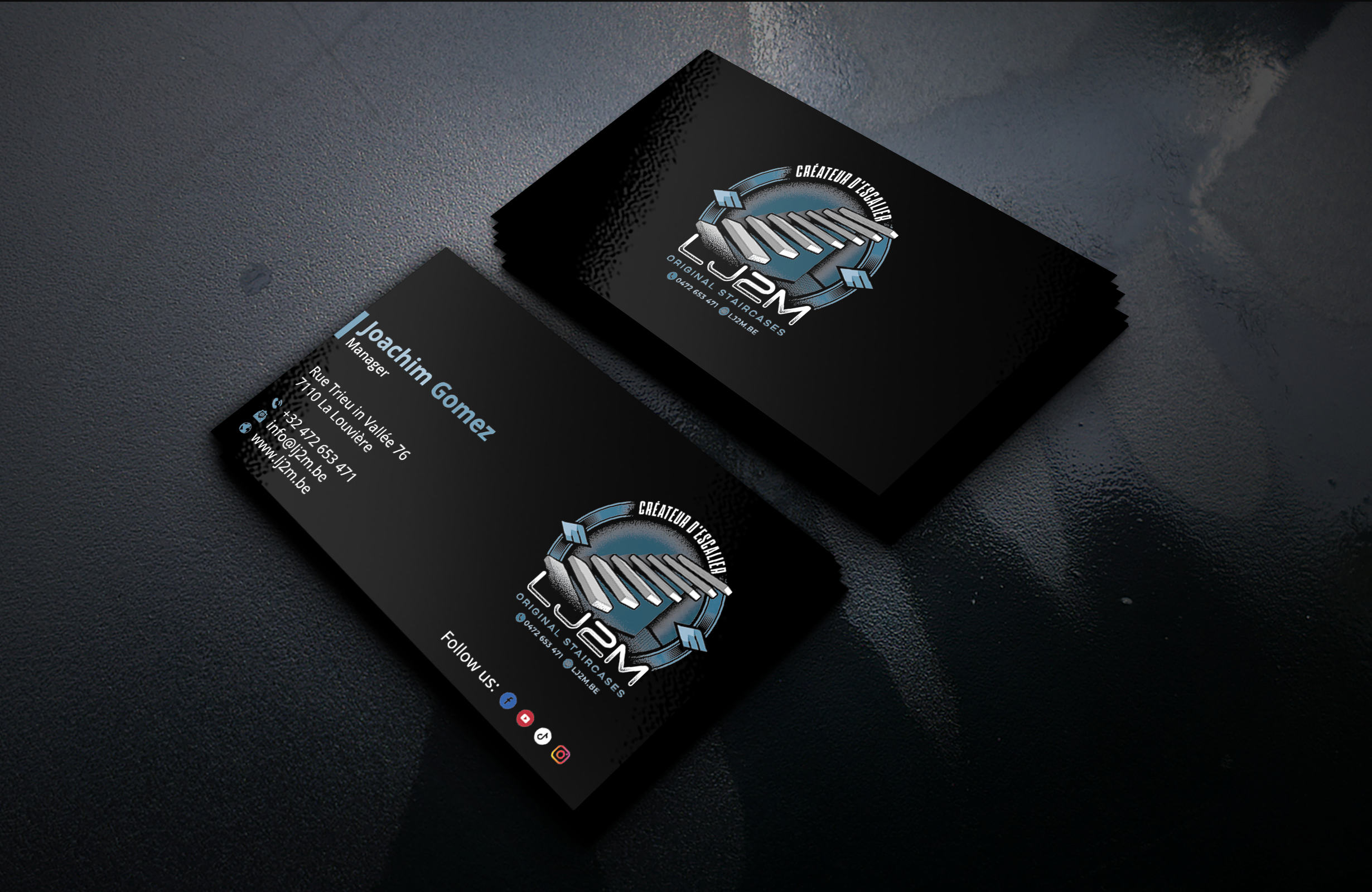 Business Card Design by DesignerShahadat for LJ2M BETON | Design #32499628