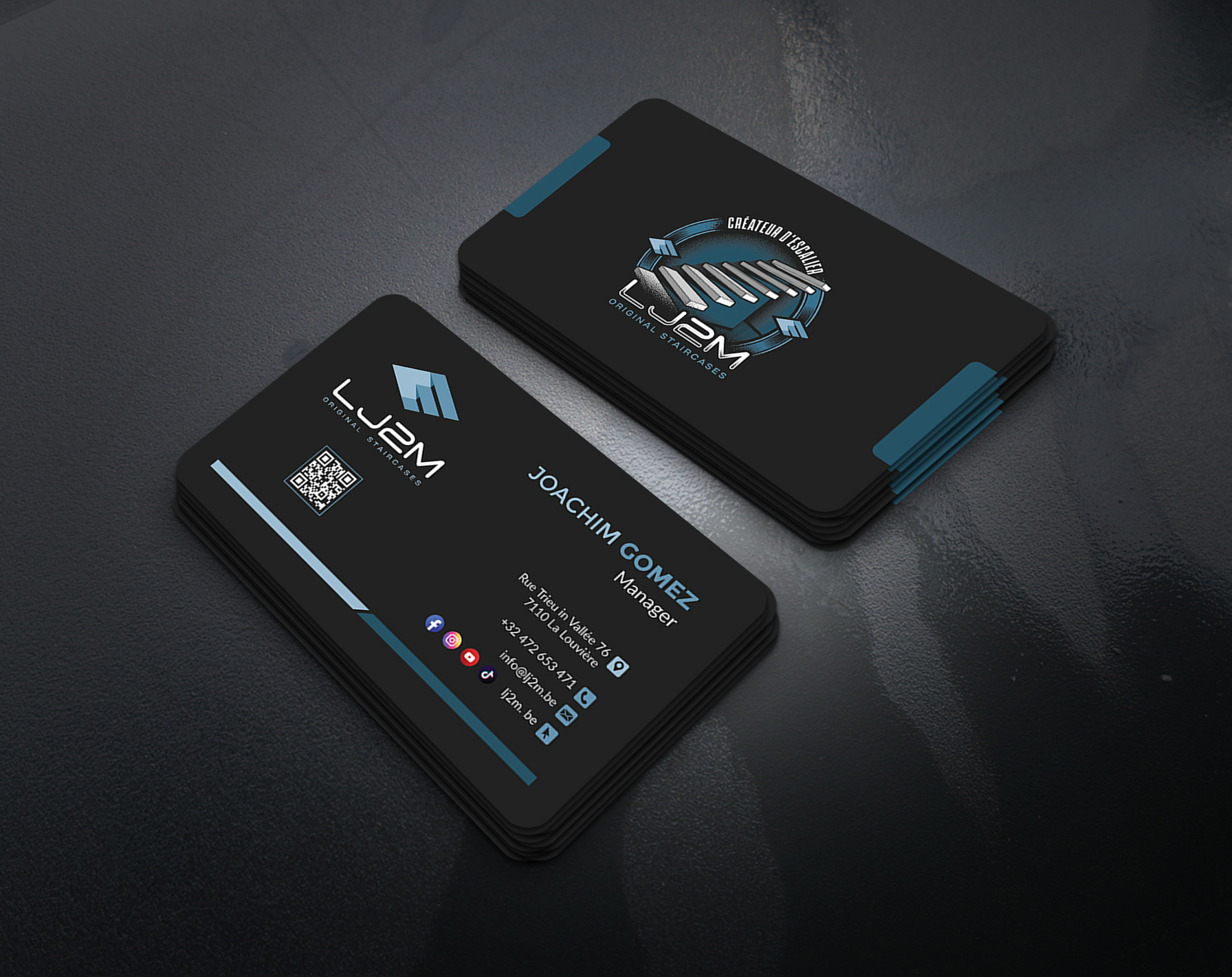 Business Card Design by artbitin for LJ2M BETON | Design #32496508