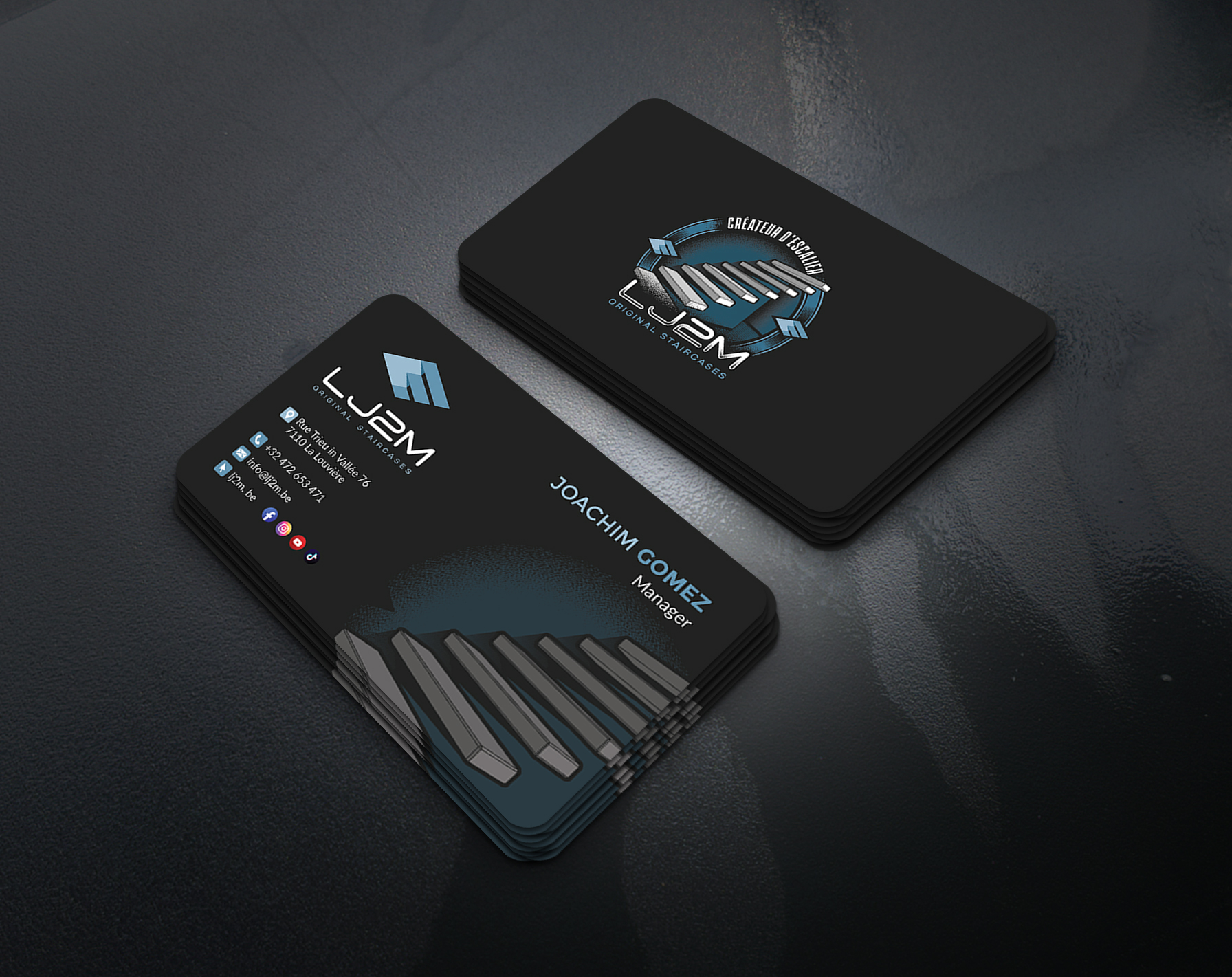 Business Card Design by artbitin for LJ2M BETON | Design #32496509