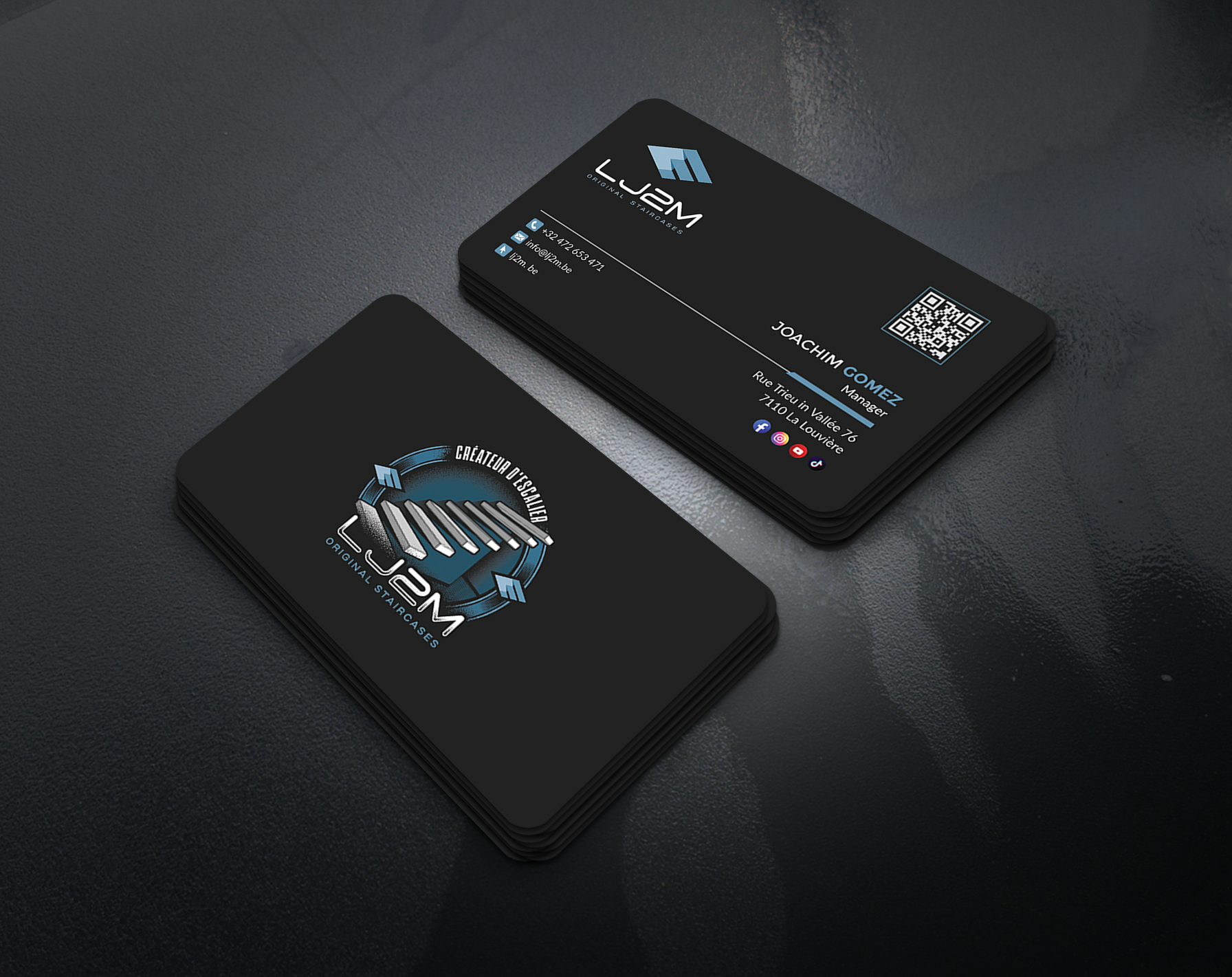 Business Card Design by artbitin for LJ2M BETON | Design #32496510