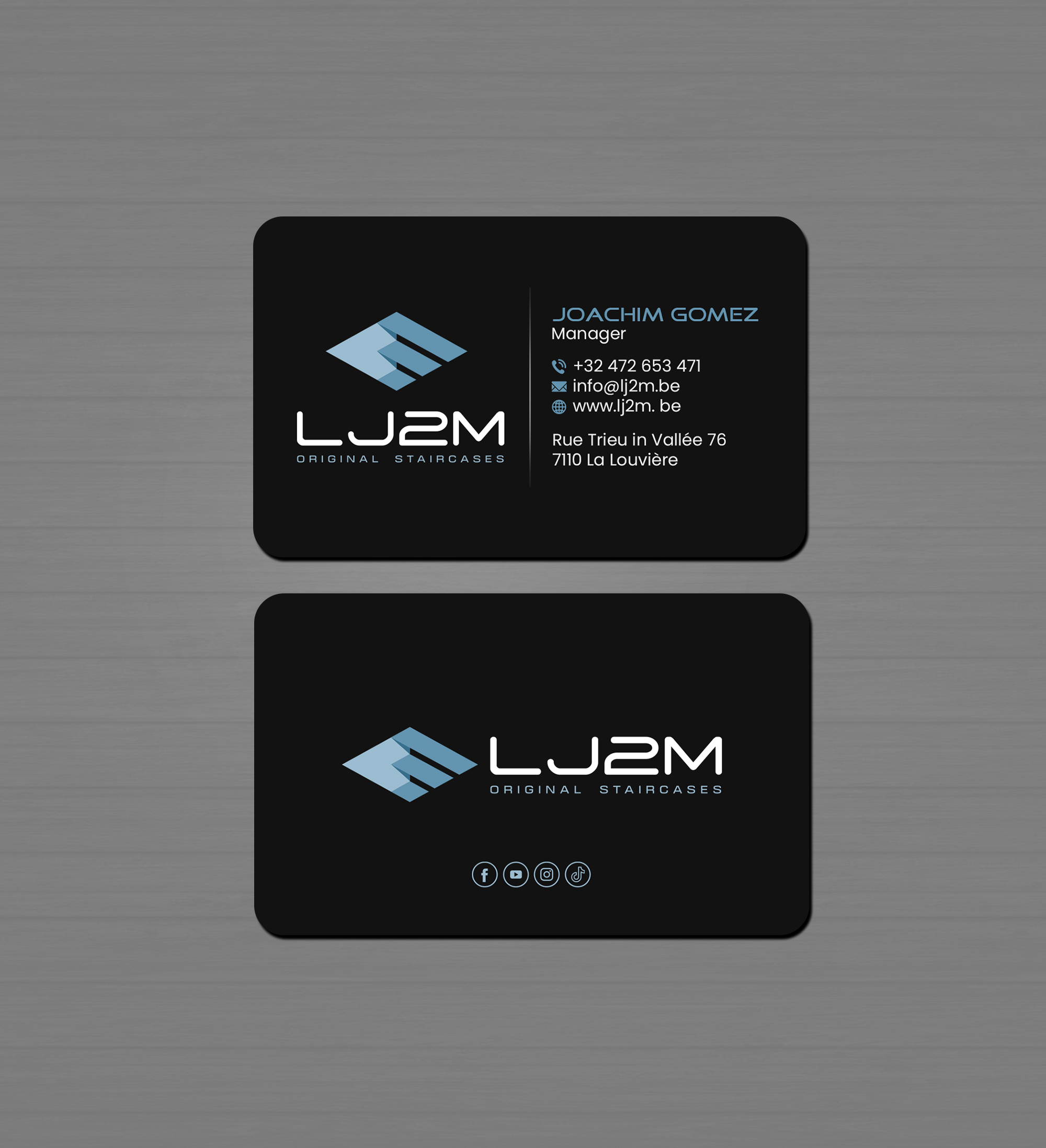 Diseño de Tarjeta de Presentación por Creations Box 2015 para LJ2M BETON | Diseño #32496791