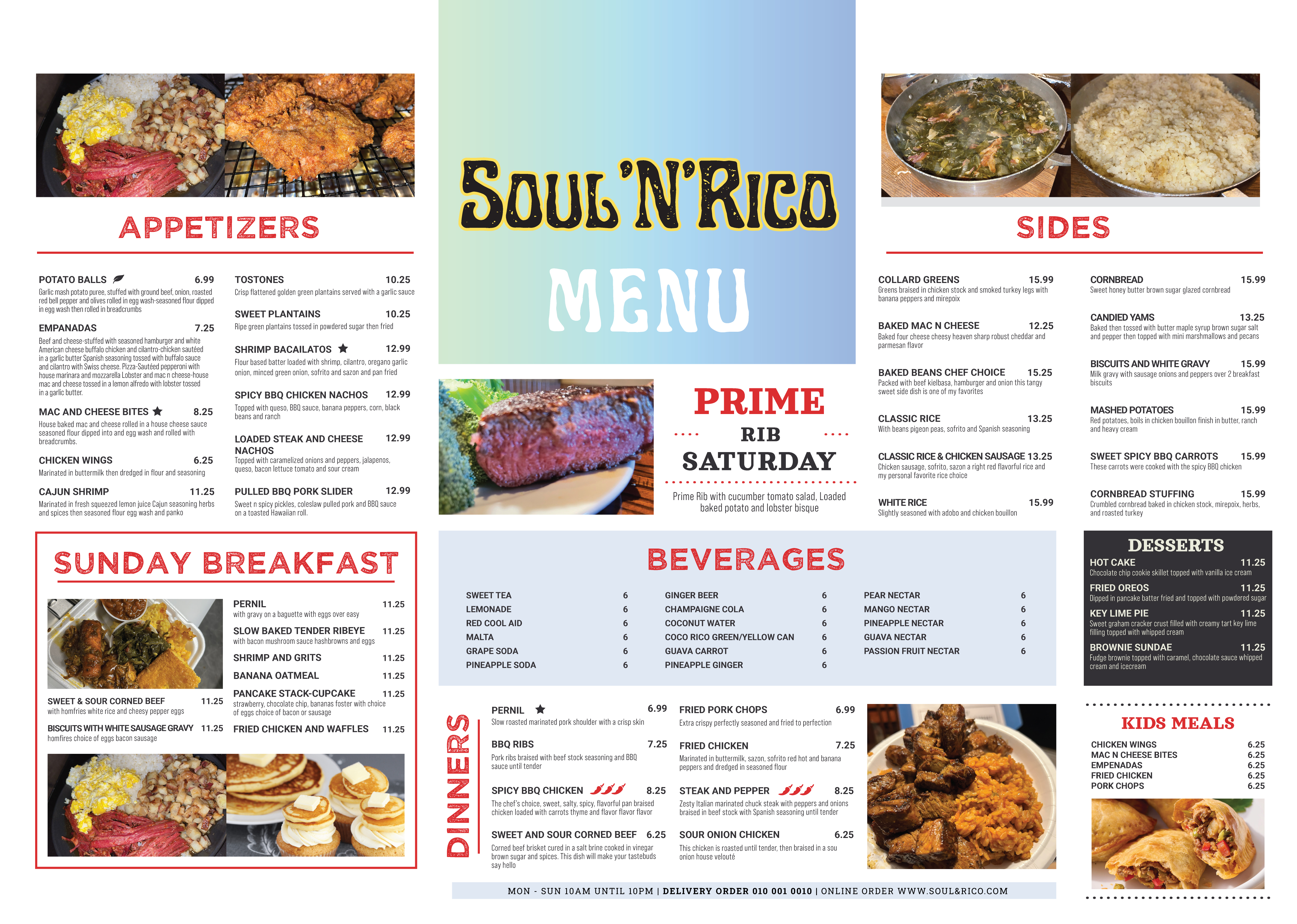 Menu Design by Amani K for this project | Design #32503923