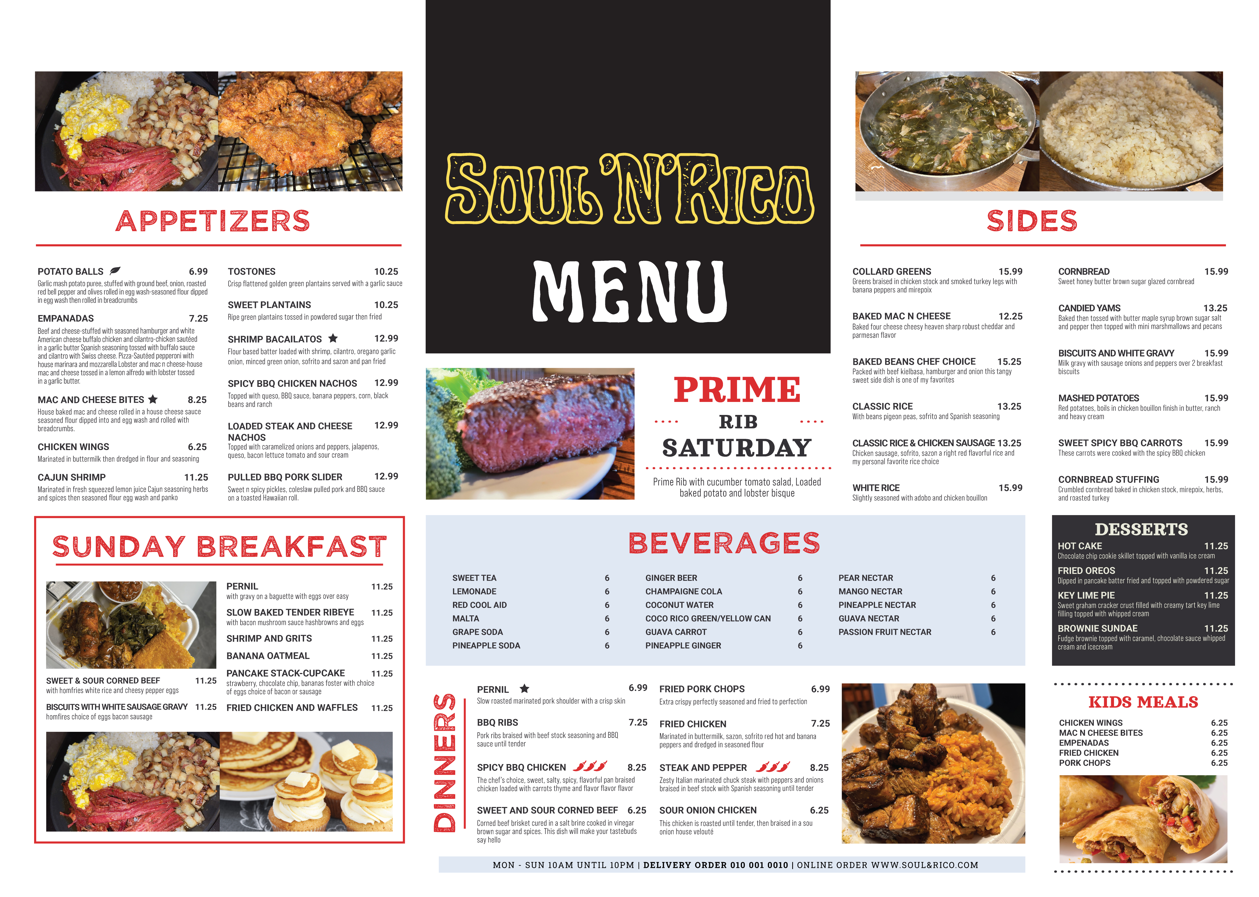 Menu Design by Amani K for this project | Design #32503924